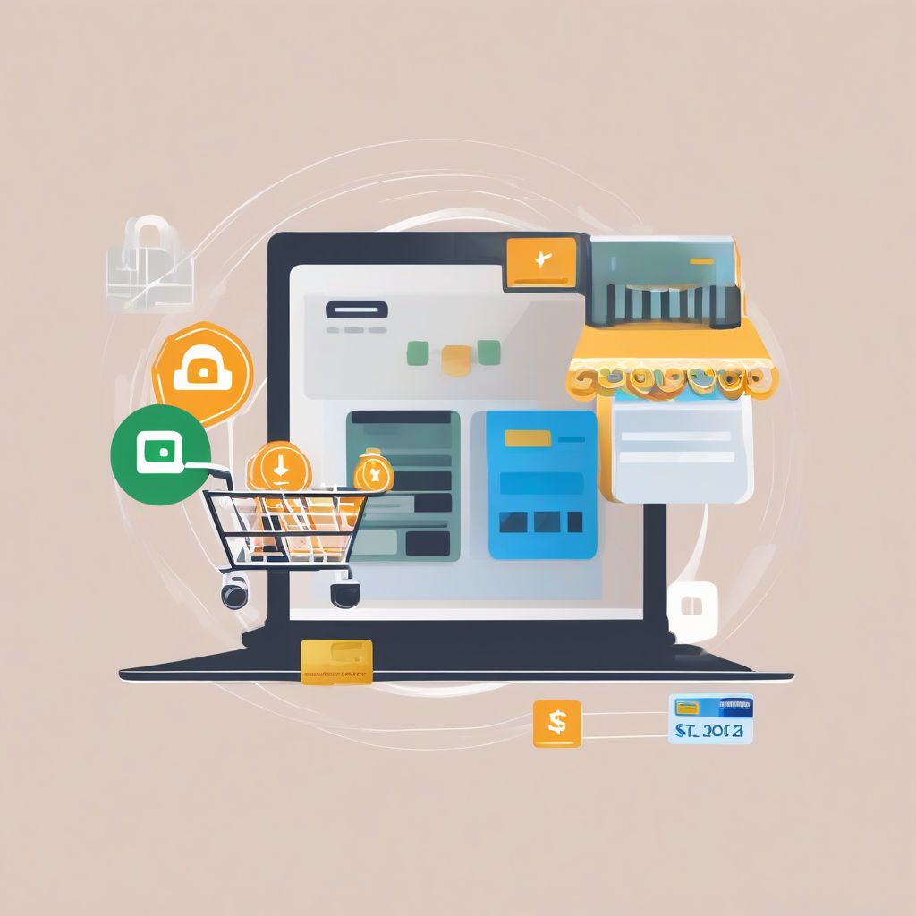 online payment gateway illustration